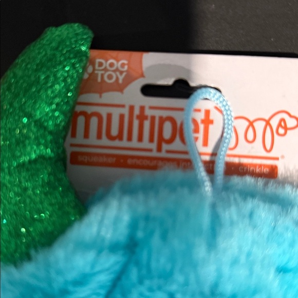 Blue Monster Plush Toy with Black Potion Bottle. NWT. Dog toys for Halloween - Picture 4 of 5